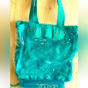🌂 Blue Aquage Beach Bag with Umbrella 🌂